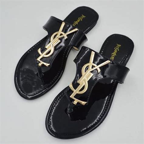 ysl sandals flats|ysl flat sandals women.